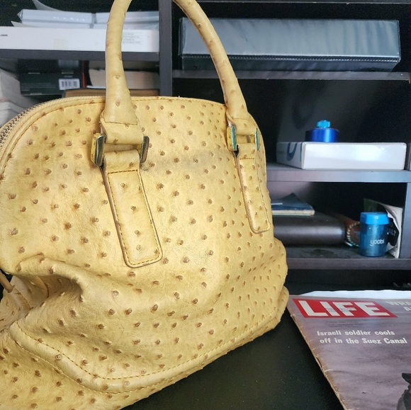 Ivanka Trump collection rare ostrich pattern purse handbag - Picture 2 of 10